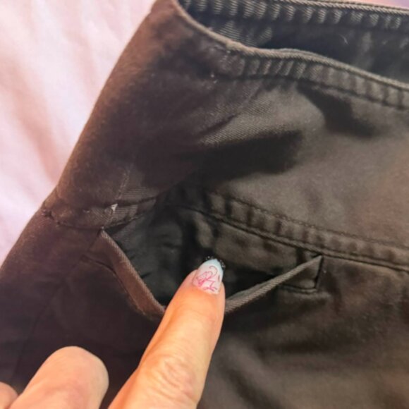 Mossimo brand Brown Cropped Khaki Pants - SIZE 8 - Picture 4 of 12